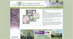 Desktop Screenshot of greenacresmanorsonoma.com