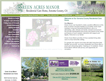 Tablet Screenshot of greenacresmanorsonoma.com
